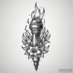 Torch — эскиз тату (№1749840236_0, 13.06.2025 18:43) — Tatufoto.com