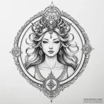 Fortune (goddess/symbol) — эскиз тату (№1749840300_0, 13.06.2025 18:45) — Tatufoto.com