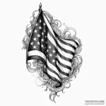 Flag — эскиз тату (№1749840432_0, 13.06.2025 18:47) — Tatufoto.com