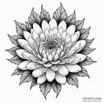 Chrysanthemum — эскиз тату (№1749840563_0, 13.06.2025 18:49) — Tatufoto.com