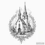 Church — эскиз тату (№1749841287_0, 13.06.2025 19:01) — Tatufoto.com