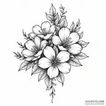 Flower — эскиз тату (№1749841349_0, 13.06.2025 19:02) — Tatufoto.com