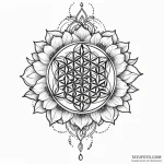 Flower of life — эскиз тату (№1749841415_0, 13.06.2025 19:03) — Tatufoto.com