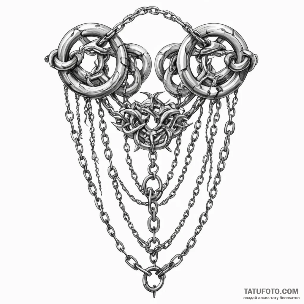 Chain - эскиз тату (№1749841480_0, 13.06.2025 19:04) — Tatufoto.com
