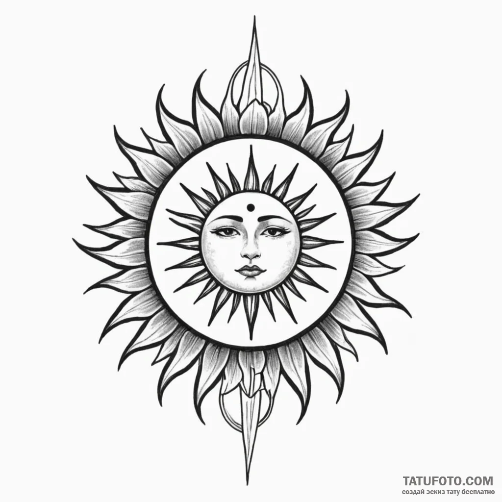 Black sun (symbol) - эскиз тату (№1749841934_0, 13.06.2025 19:12) — Tatufoto.com