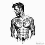 Man (silhouette/figure) — эскиз тату (№1749842066_0, 13.06.2025 19:14) — Tatufoto.com