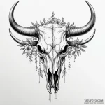 Bull skull — эскиз тату (№1749842132_0, 13.06.2025 19:15) — Tatufoto.com