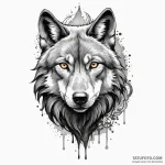 Black wolf — эскиз тату (№1749842882_0, 13.06.2025 19:28) — Tatufoto.com