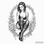 Stockings — эскиз тату (№1749843081_0, 13.06.2025 19:31) — Tatufoto.com