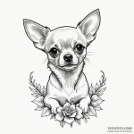 Chihuahua — эскиз тату (№1749843149_0, 13.06.2025 19:32) — Tatufoto.com
