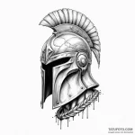 Spartan helmet — эскиз тату (№1749843899_0, 13.06.2025 19:44) — Tatufoto.com