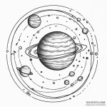 Jupiter (planet) — эскиз тату (№1749844168_0, 13.06.2025 19:49) — Tatufoto.com