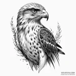 Hawk — эскиз тату (№1749844585_0, 13.06.2025 19:56) — Tatufoto.com