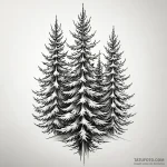 Fir trees — эскиз тату (№1749844852_0, 13.06.2025 20:00) — Tatufoto.com