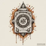 Radio tuning dial, vintage style, tattoo draw… — эскиз тату (№1749845064_0, 13.06.2025 20:04) — Tatufoto.com