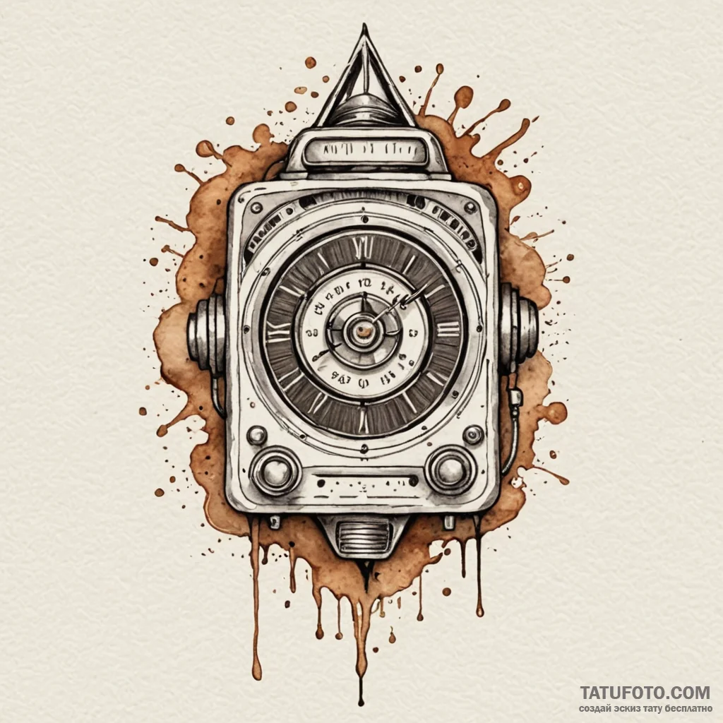 Radio tuning dial, vintage style, tattoo draw... - эскиз тату (№1749845064_0, 13.06.2025 20:04) — Tatufoto.com