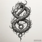 Angelic serpent weaving light, concept art fo… — эскиз тату (№1749848285_0, 13.06.2025 20:58) — Tatufoto.com