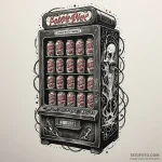 Haunted vending machine dispensing glowing, e… — эскиз тату (№1749849510_0, 13.06.2025 21:18) — Tatufoto.com