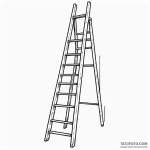 Ladder, tattoo drawing outline, clean lines,… — эскиз тату (№1749851030_0, 13.06.2025 21:43) — Tatufoto.com