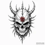 Gleaming helm wrapped in thorns, concept art… — эскиз тату (№1749852105_0, 13.06.2025 22:01) — Tatufoto.com