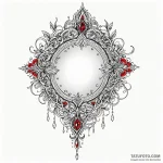 Quartz mirror swallowing light, ink illustrat… — эскиз тату (№1749852242_0, 13.06.2025 22:04) — Tatufoto.com