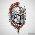 Spartan helmet, tattoo flash sheet design, on… — эскиз тату (№1749852939_0, 13.06.2025 22:15) — Tatufoto.com