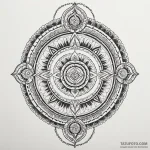 Serpent tail coiled around relic, tattoo line… — эскиз тату (№1749853144_0, 13.06.2025 22:19) — Tatufoto.com