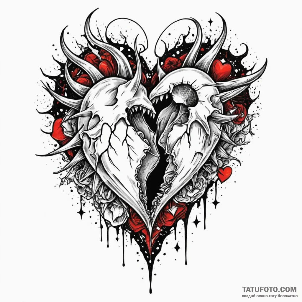 Ice heart devouring starlight, tattoo line ar... - эскиз тату (№1749853212_0, 13.06.2025 22:20) — Tatufoto.com