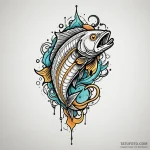 Fish hook baited with a glowing, digital lure… — эскиз тату (№1749853893_0, 13.06.2025 22:31) — Tatufoto.com