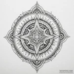 War sigil burning beneath frost, tattoo drawi… — эскиз тату (№1749854095_0, 13.06.2025 22:34) — Tatufoto.com