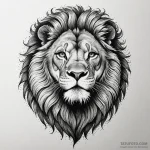 Lion, mature and regal, at rest but aware, in… — эскиз тату (№1749858552_0, 13.06.2025 23:49) — Tatufoto.com