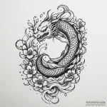 Orb beneath spectral bloom, tattoo sketch des… — эскиз тату (№1749859087_0, 13.06.2025 23:58) — Tatufoto.com