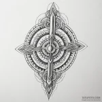 Dagger split by lightning, tattoo sketch desi… — эскиз тату (№1749859223_0, 14.06.2025 00:00) — Tatufoto.com