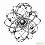 Atom — эскиз тату (№1749879122_0, 14.06.2025 05:32) — Tatufoto.com
