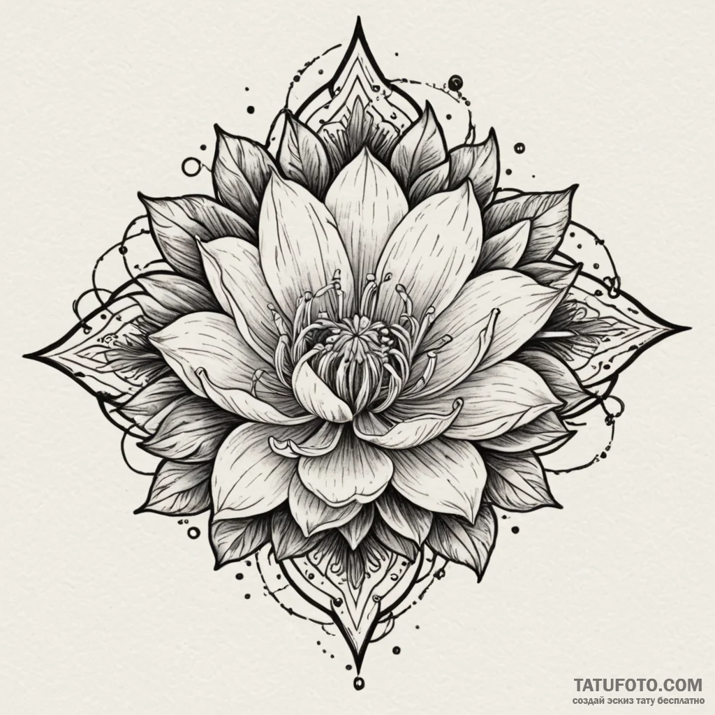 Quicksilver bloom crowned in stars, artistic... - эскиз тату (№1749879790_0, 14.06.2025 05:43) — Tatufoto.com