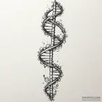 Dna helix, subtle and representing lineage, i… — эскиз тату (№1749879989_0, 14.06.2025 05:46) — Tatufoto.com