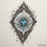 Spectral gem beneath shattered rift, tattoo s… — эскиз тату (№1749882670_0, 14.06.2025 06:31) — Tatufoto.com