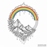Rainbow — эскиз тату (№1749886463_0, 14.06.2025 07:34) — Tatufoto.com