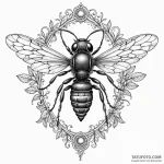 Wasp with a body of polished steel, tattoo sk… — эскиз тату (№1749886539_0, 14.06.2025 07:35) — Tatufoto.com