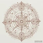 A constellation of a specific zodiac sign (is… — эскиз тату (№1749886950_0, 14.06.2025 07:42) — Tatufoto.com