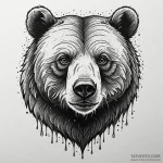 Ashen bear with molten eyes, tattoo drawing o… — эскиз тату (№1749887293_0, 14.06.2025 07:48) — Tatufoto.com