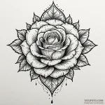 N, tattoo line art, dotwork shading, stipplin… — эскиз тату (№1749890672_0, 14.06.2025 08:44) — Tatufoto.com