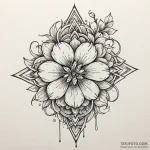 Sakura, tattoo drawing outline, sketch tattoo… — эскиз тату (№1749891659_0, 14.06.2025 09:00) — Tatufoto.com