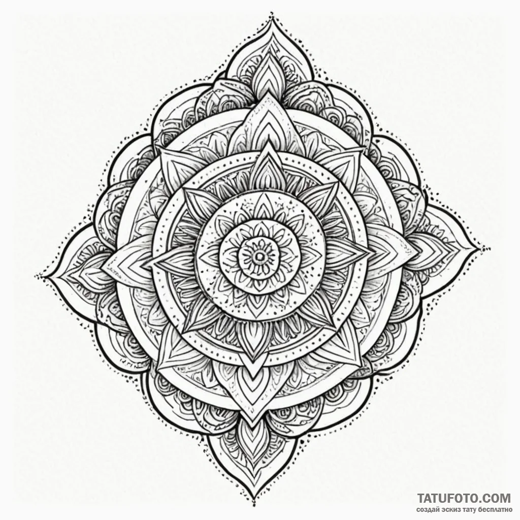 Elder, tattoo drawing outline, on a clean whi... - эскиз тату (№1749891799_0, 14.06.2025 09:03) — Tatufoto.com