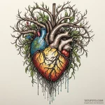 Fiber optic cables growing like roots from a… — эскиз тату (№1749897868_0, 14.06.2025 10:44) — Tatufoto.com