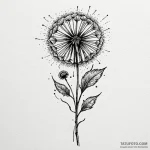 Dandelion, concept art for tattoo, sketch tat… — эскиз тату (№1749903253_0, 14.06.2025 12:14) — Tatufoto.com