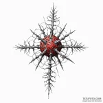 Electron microscope view of a virus, detailed… — эскиз тату (№1749904146_0, 14.06.2025 12:29) — Tatufoto.com