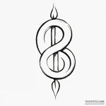 An interrobang symbol — эскиз тату (№1749904210_0, 14.06.2025 12:30) — Tatufoto.com