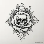 Rhombus, tattoo drawing outline, professional… — эскиз тату (№1749905416_0, 14.06.2025 12:50) — Tatufoto.com