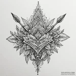 Leaf crown pierced by arrow, tattoo flash she… — эскиз тату (№1749906016_0, 14.06.2025 13:00) — Tatufoto.com